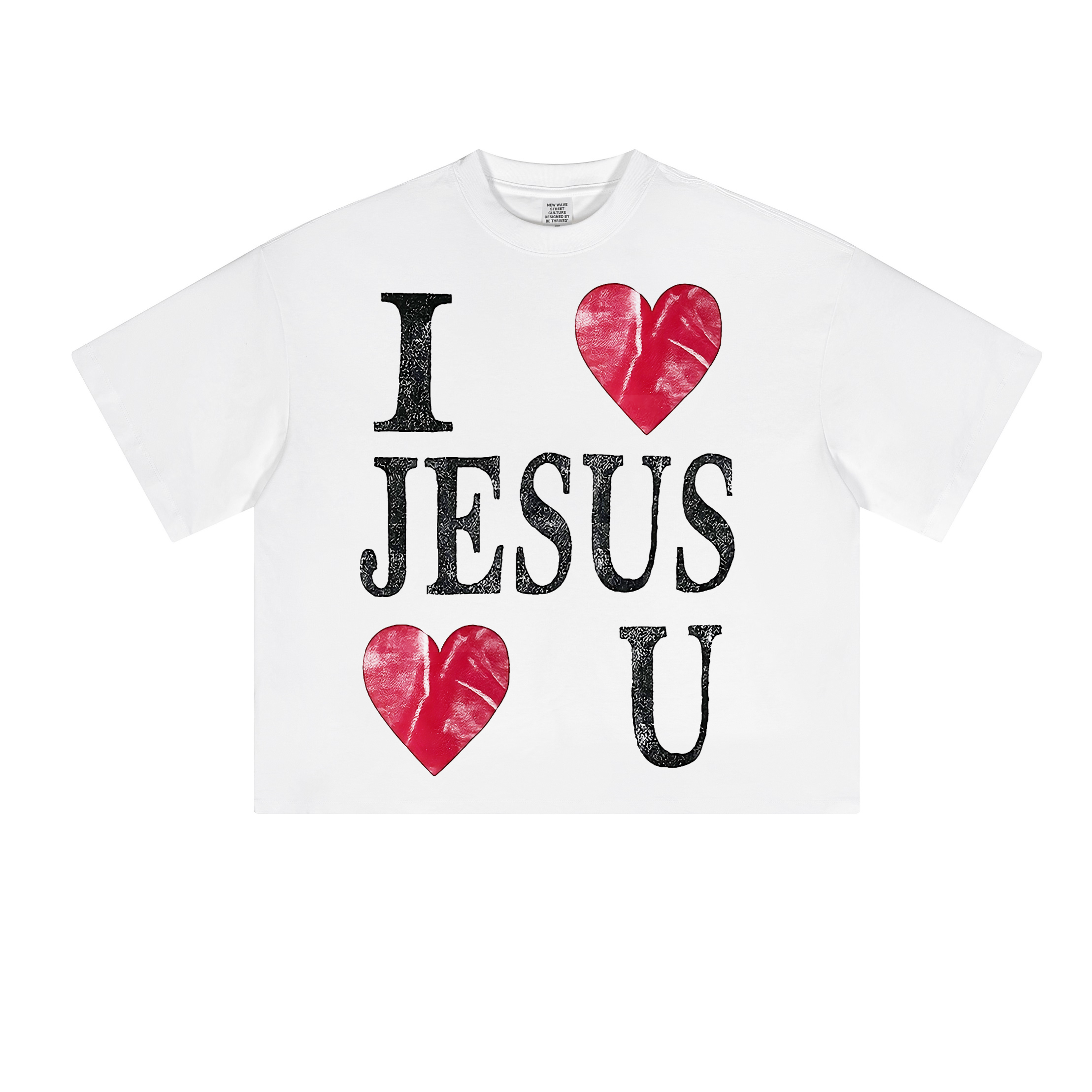 I LOVE JESUS <3 U CROPPED TEE