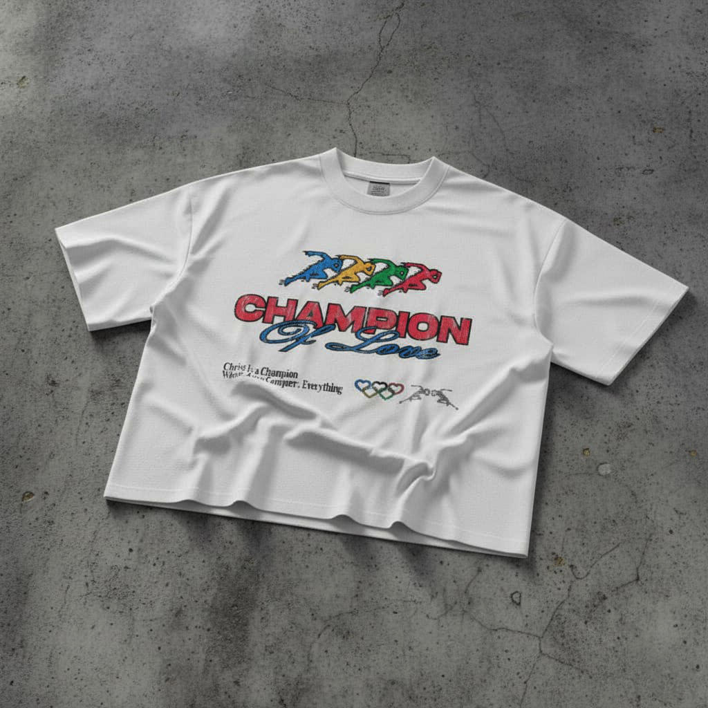Champion Of Love Cropped Oversized T-Shirt