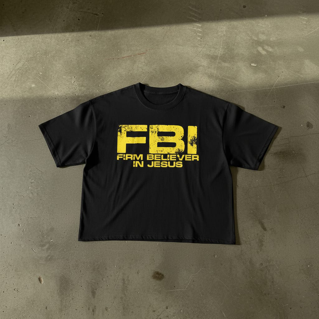F.B.I Cropped Loose T-shirt