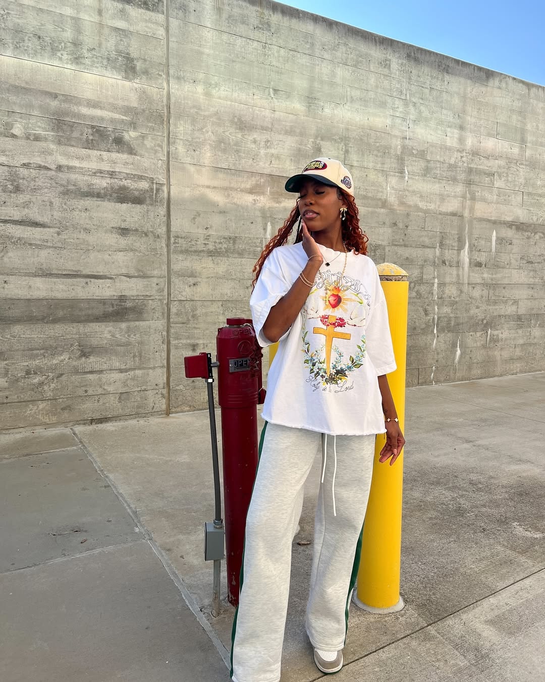 Blessed  Oversized Cropped T-Shirt