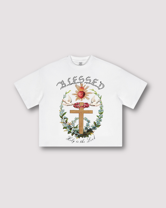 Blessed  Oversized Cropped T-Shirt