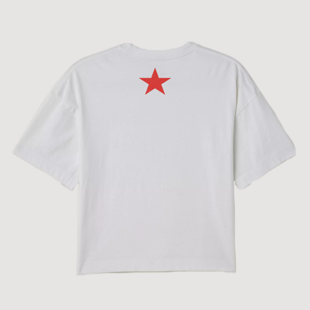 STAR CROPPED TEE - OFF WHITE COLOR