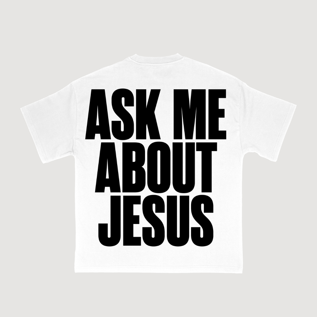 Ask Me About Jesus Boxy Tee