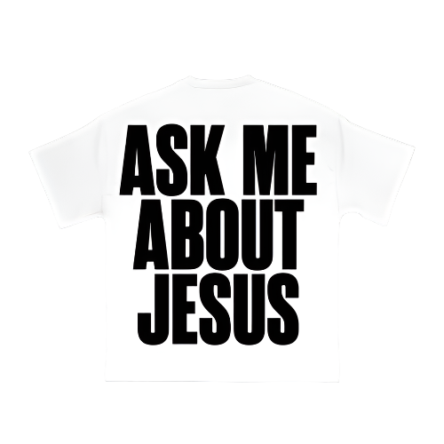 Ask Me About Jesus Boxy & Oversized Tee