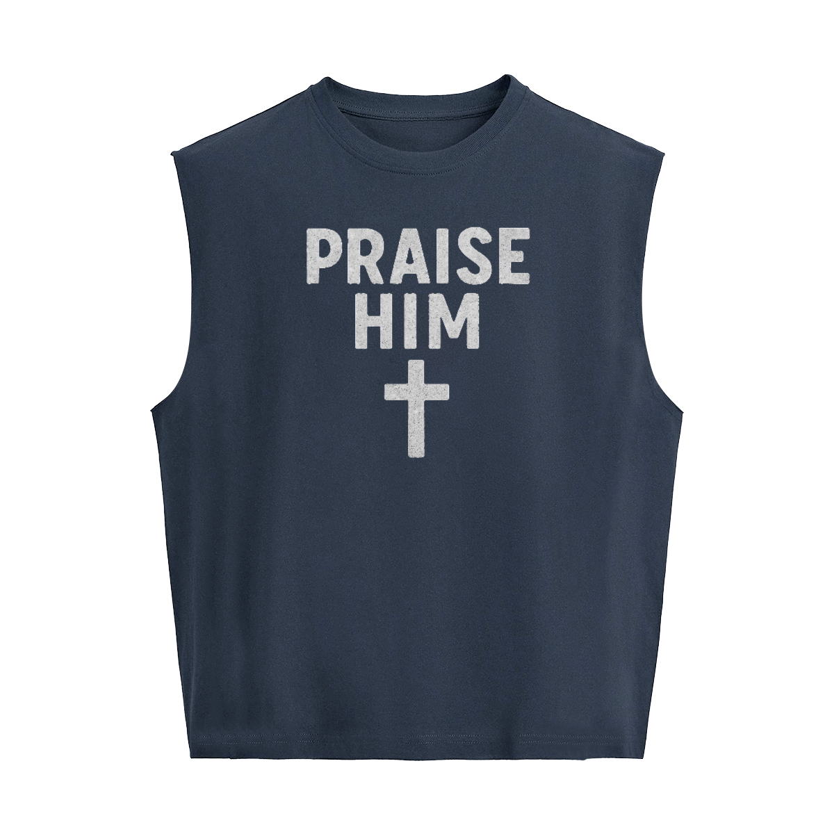 Praise Him Unisex Cropped Boxy Tank Top