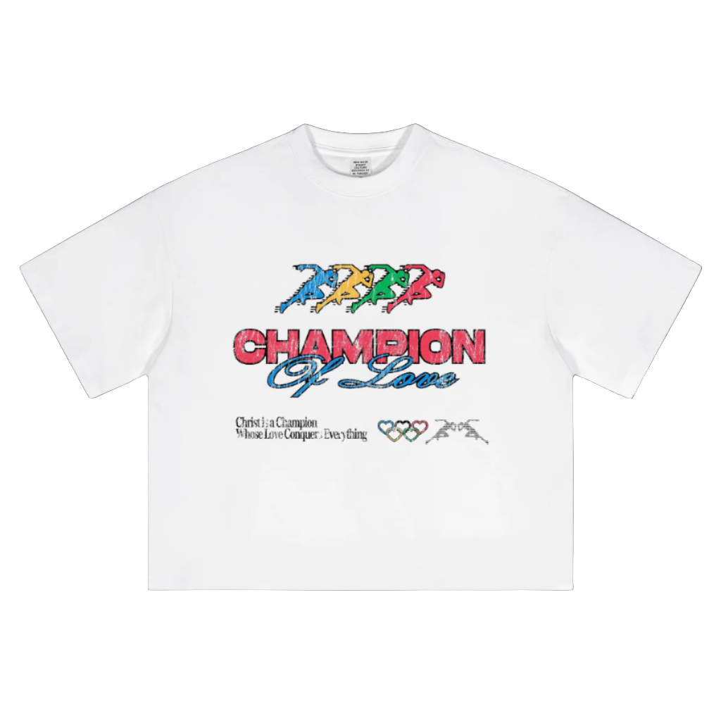 Champion Of Love Cropped Oversized T-Shirt