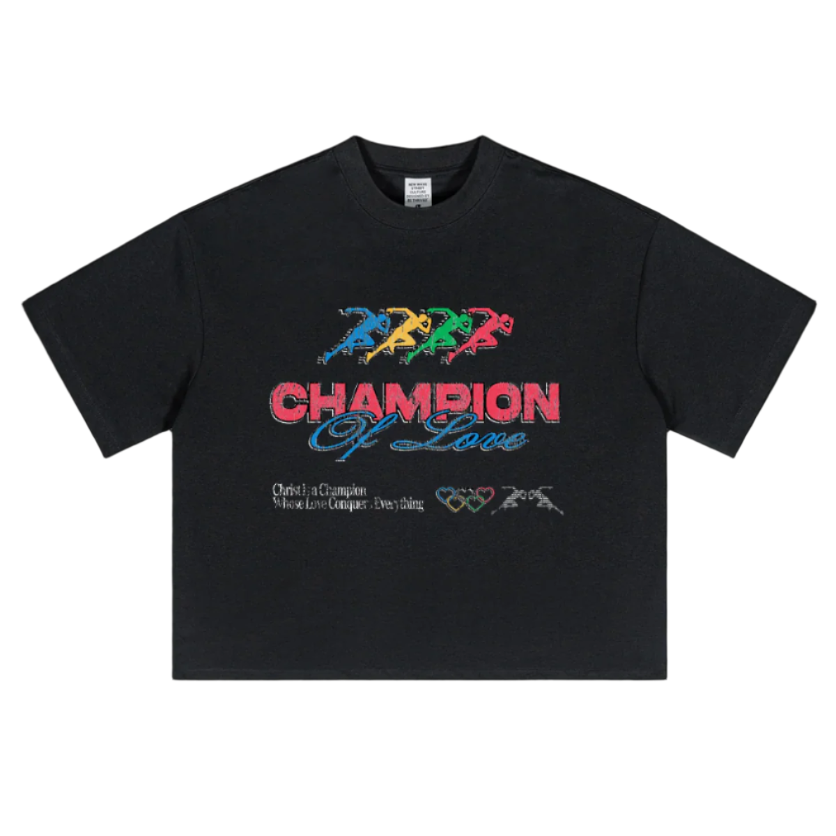 Champion Of Love Cropped Oversized T-Shirt