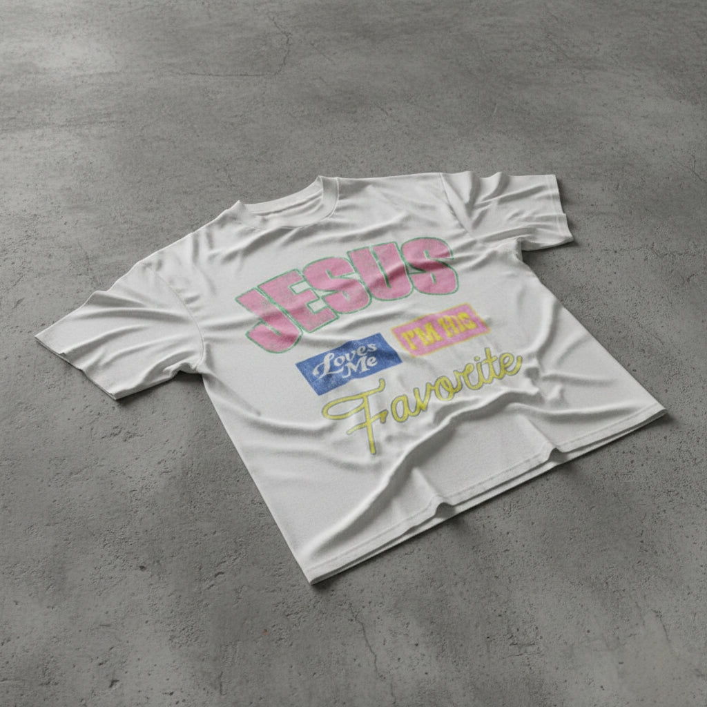 Jesus' Favorite White Boxy Tee