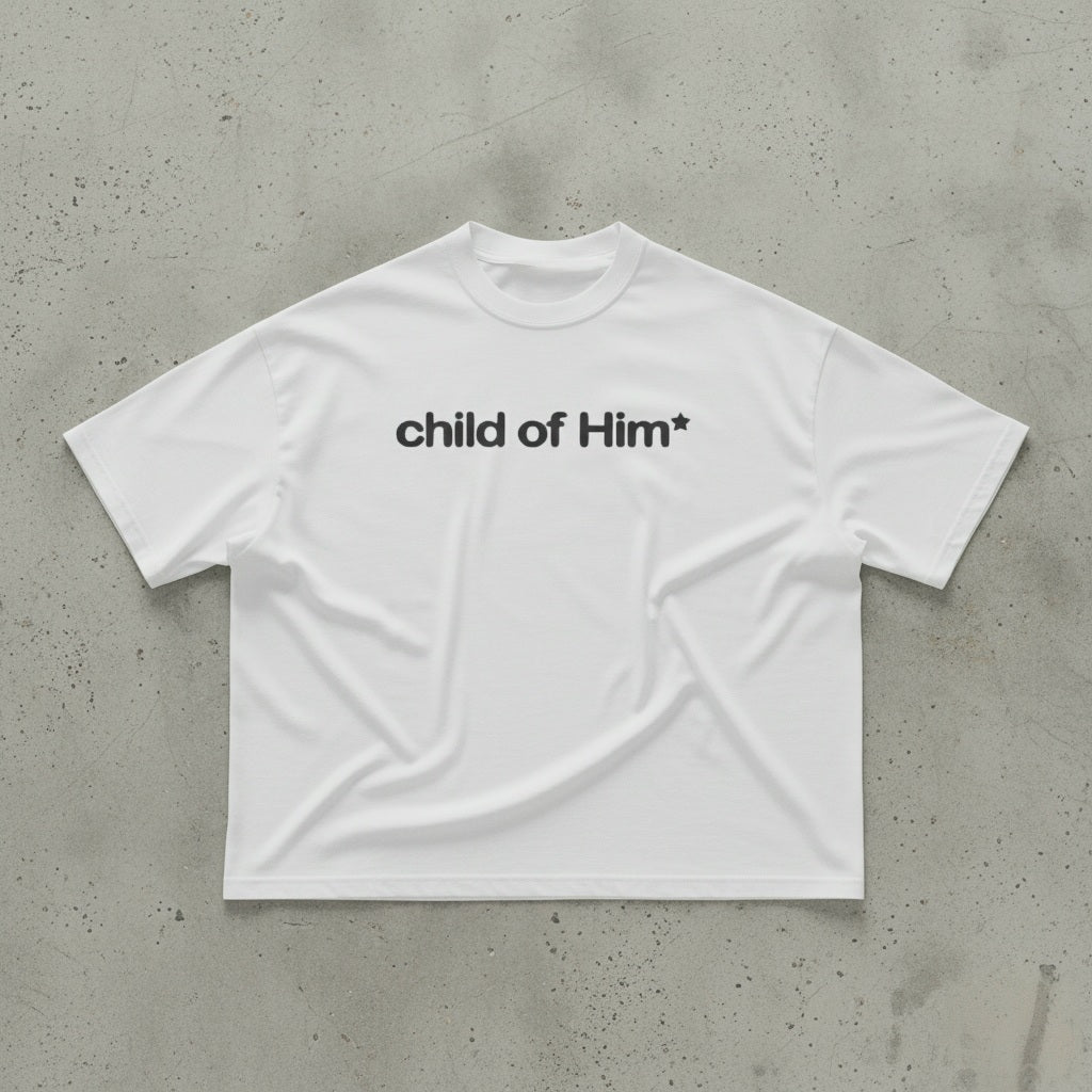 Child Of Him Boxy Oversized Tee