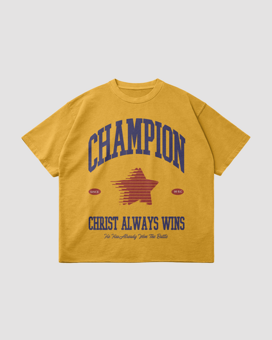 Champion Christ Faded Raw Hem T-shirt